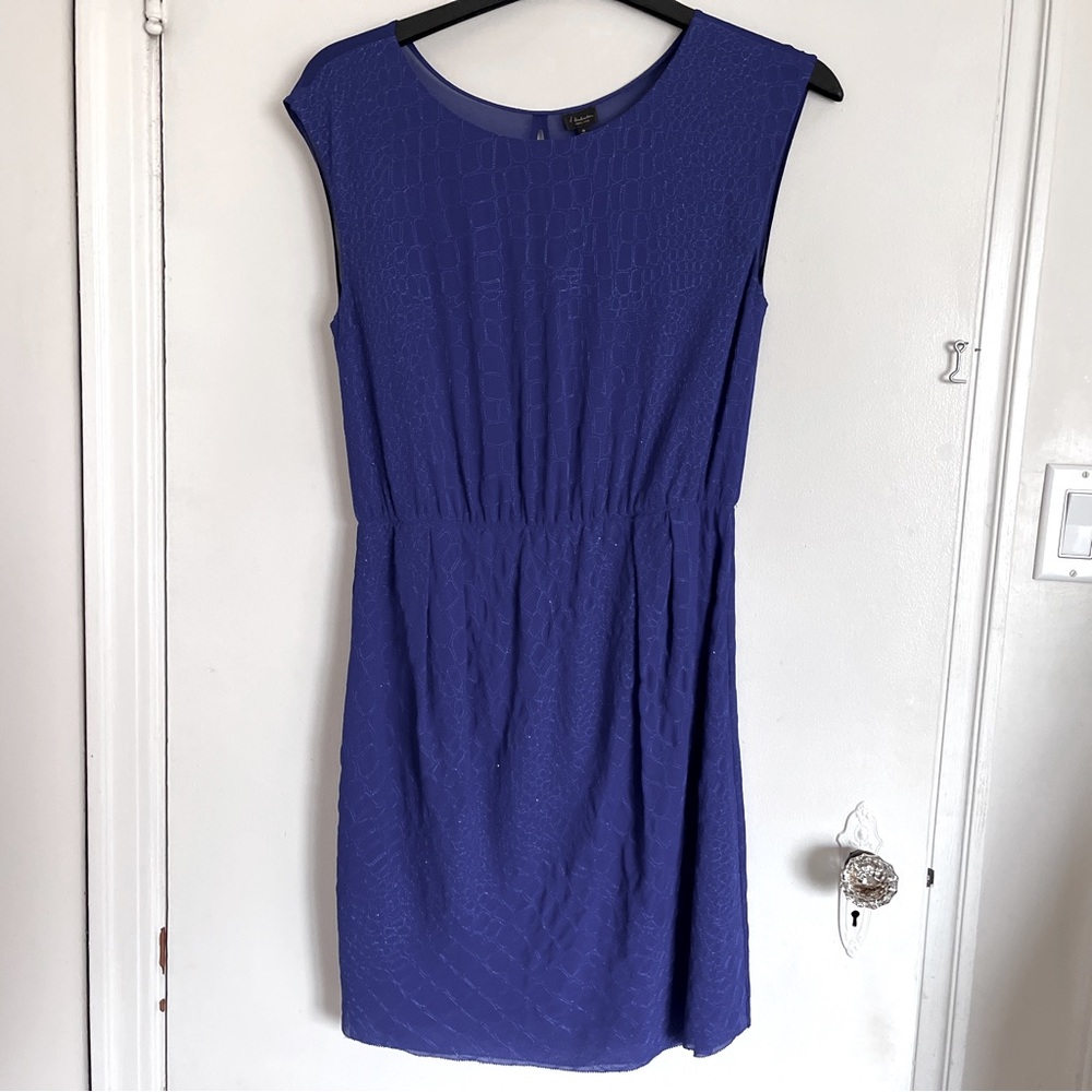 Aritzia blue spring silk formal dress - size M